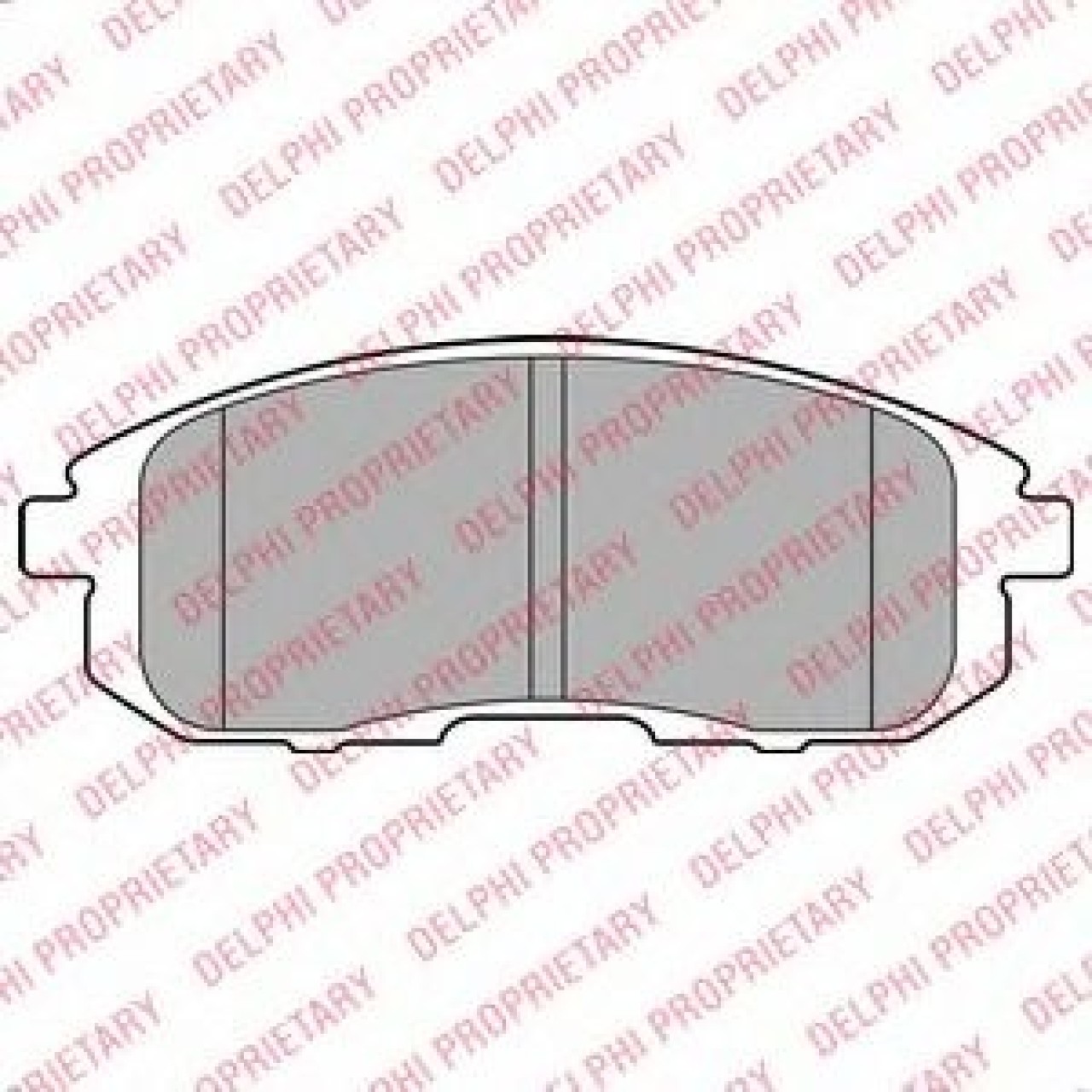 Set placute frana,frana disc RENAULT LATITUDE (L70) (2010 - 2016) DELPHI LP2148 piesa NOUA