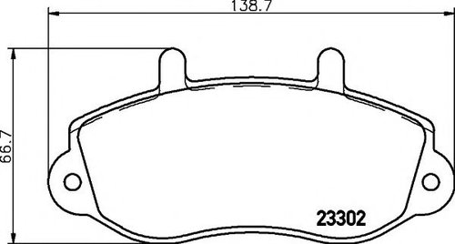 Set placute frana,frana disc RENAULT MASTER II bus (JD) (1998 - 2010) TEXTAR 2330201 piesa NOUA