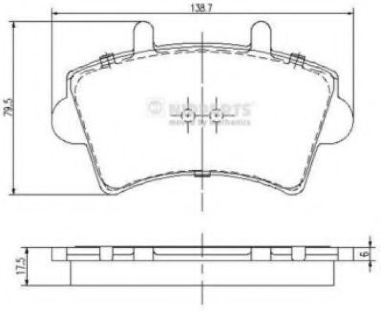 Set placute frana,frana disc RENAULT MASTER II bus (JD) (1998 - 2010) NIPPARTS J3601079 piesa NOUA