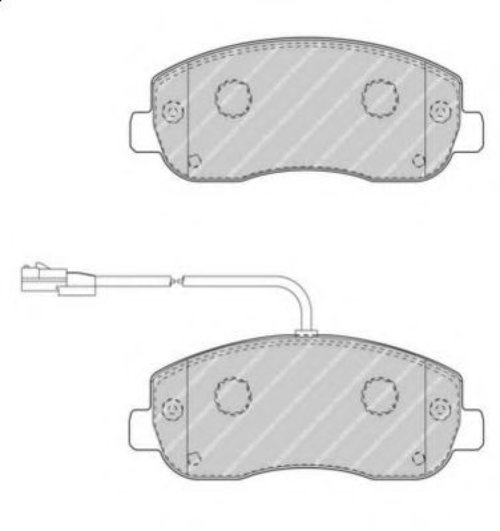 Set placute frana,frana disc RENAULT MASTER III platou / sasiu (EV, HV, UV) (2010 - 2016) FERODO FVR...