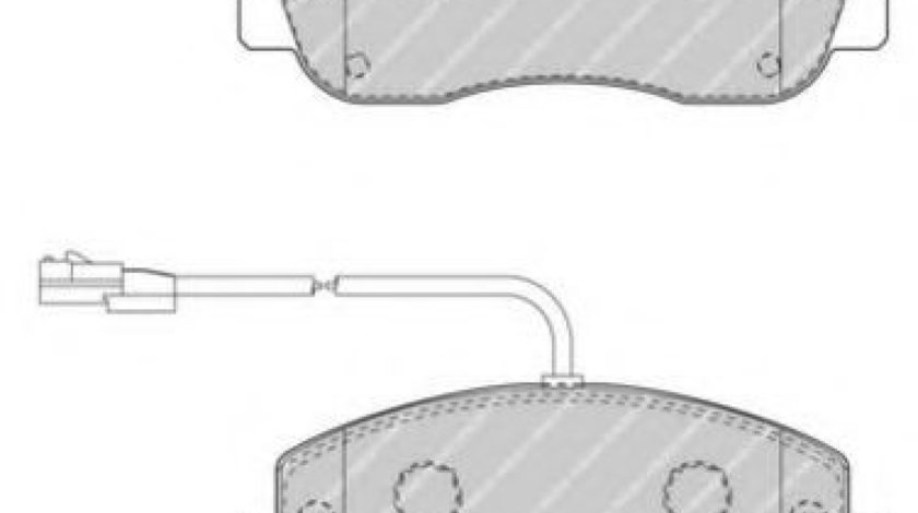 Set placute frana,frana disc RENAULT MASTER III bus (JV) (2011 - 2016) FERODO FVR4347 piesa NOUA