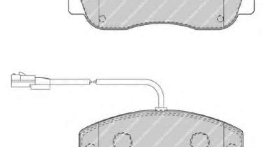 Set placute frana,frana disc RENAULT MASTER III caroserie (FV) (2010 - 2016) FERODO FVR4347 piesa NOUA