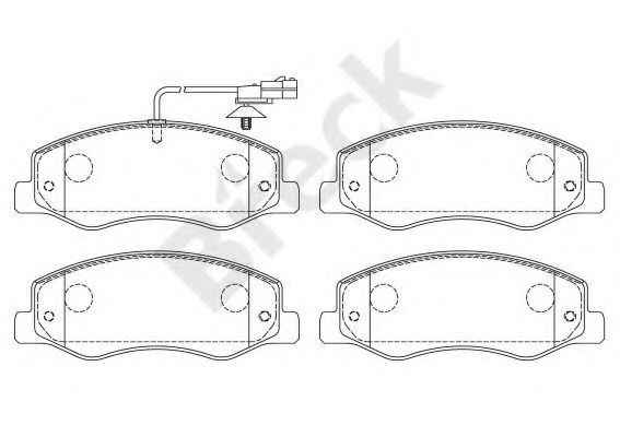 Set placute frana,frana disc RENAULT MASTER III caroserie (FV) (2010 - 2016) Break 25172 00 703 10 piesa NOUA