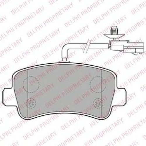 Set placute frana,frana disc RENAULT MASTER III caroserie (FV) (2010 - 2016) DELPHI LP2191 piesa NOU...