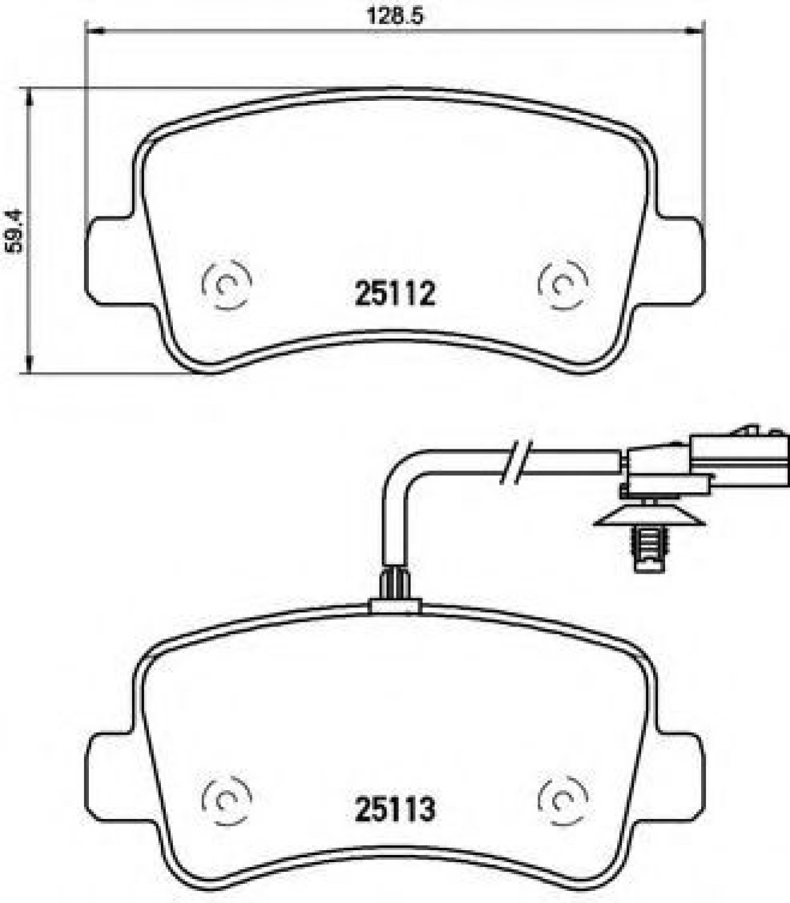 Set placute frana,frana disc RENAULT MASTER III caroserie (FV) (2010 - 2016) BREMBO P 68 063 piesa NOUA