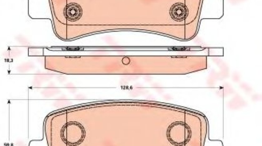 Set placute frana,frana disc RENAULT MASTER III bus (JV) (2011 - 2016) TRW GDB1903 piesa NOUA