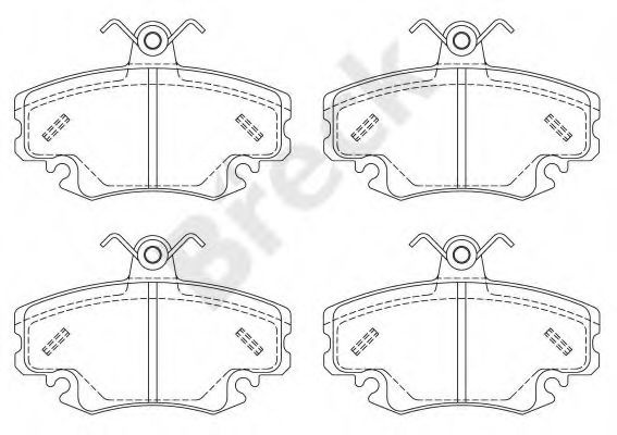 Set placute frana,frana disc RENAULT MEGANE I (BA0/1) (1995 - 2004) Break 21463 00 702 10 piesa NOUA