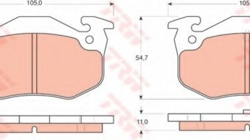 Set placute frana,frana disc RENAULT MEGANE I Classic (LA0/1) (1996 - 2006) TRW GDB1305 produs NOU