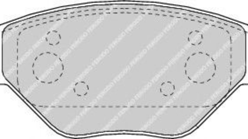 Set placute frana,frana disc RENAULT MEGANE II (BM0/1, CM0/1) (2002 - 2011) FERODO FDB1409 piesa NOUA