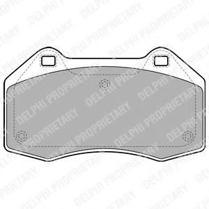 Set placute frana,frana disc RENAULT MEGANE II (BM0/1, CM0/1) (2002 - 2011) DELPHI LP1940 piesa NOUA