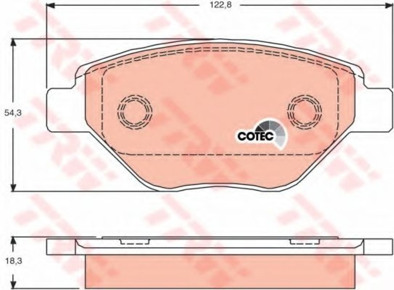 Set placute frana,frana disc RENAULT MEGANE II (BM0/1, CM0/1) (2002 - 2011) TRW GDB1571 piesa NOUA