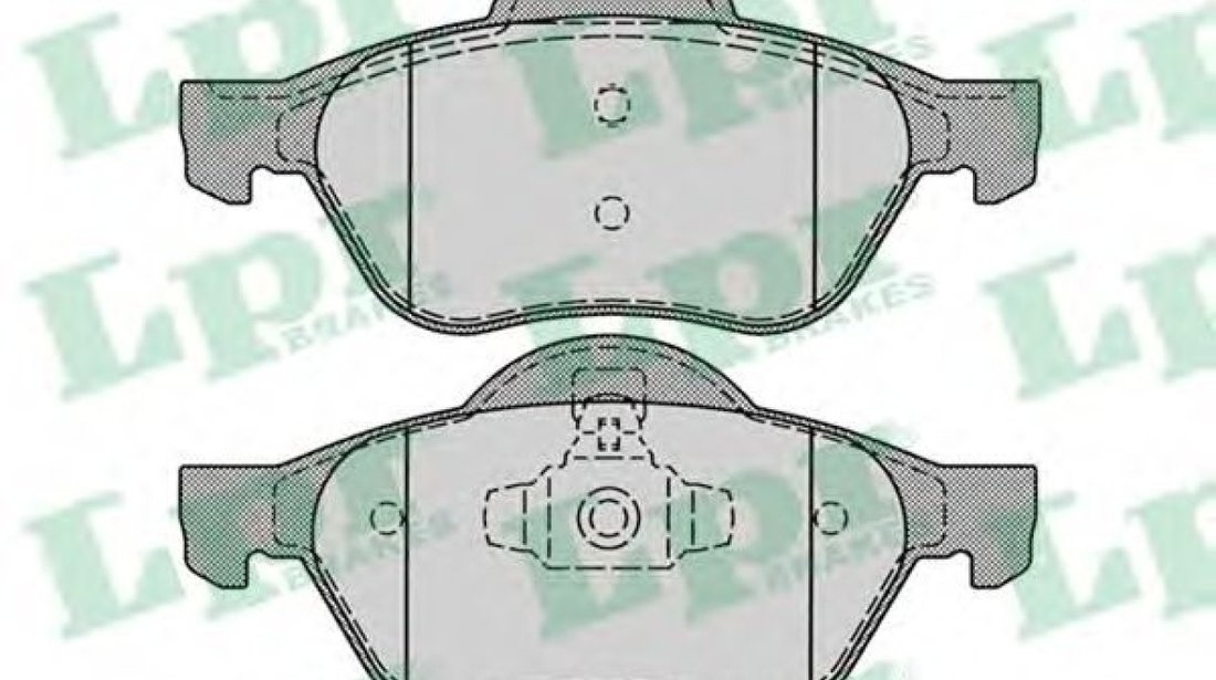 Set placute frana,frana disc RENAULT MEGANE II Limuzina (LM0/1) (2003 - 2016) LPR 05P1279 piesa NOUA