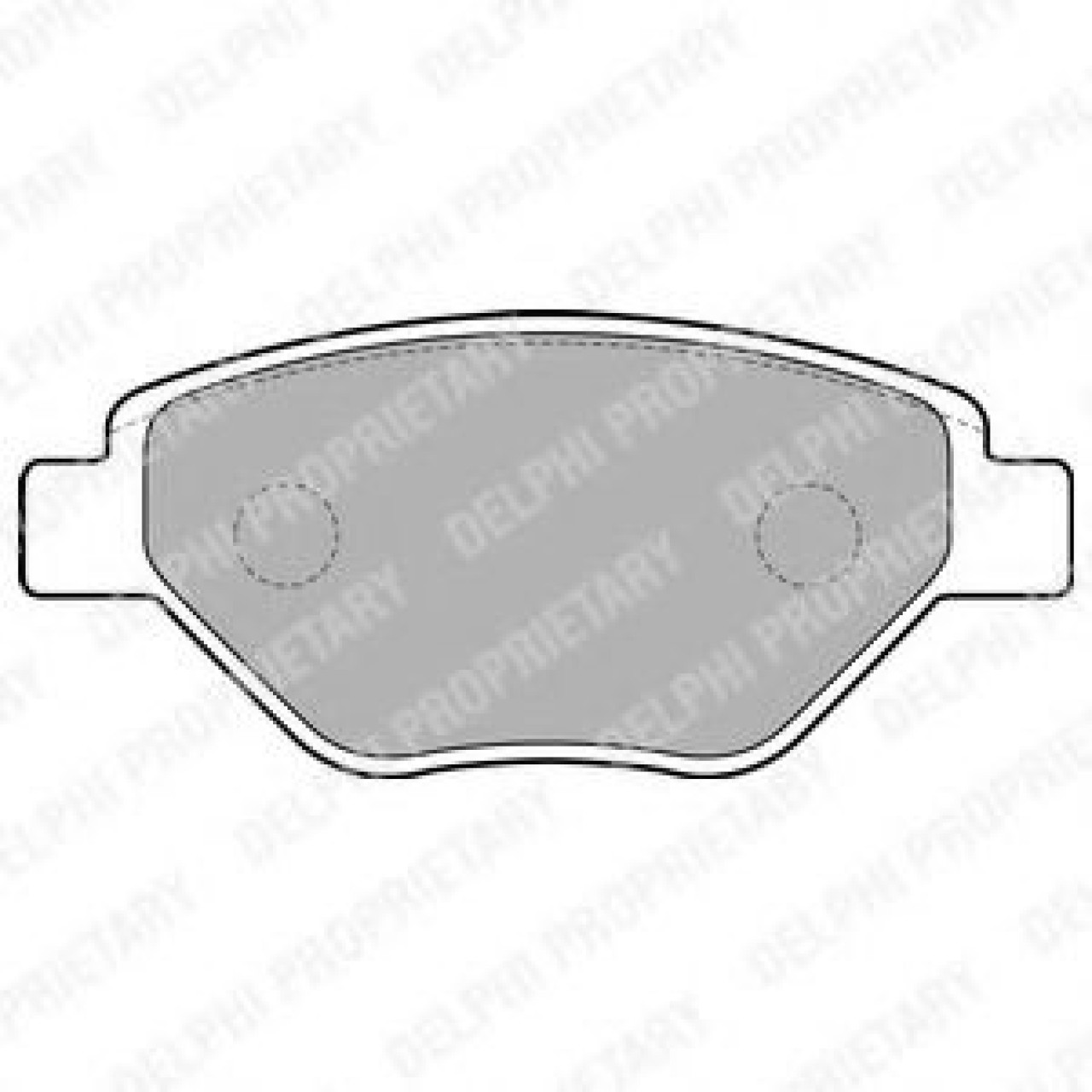 Set placute frana,frana disc RENAULT MEGANE II Limuzina (LM0/1) (2003 - 2016) DELPHI LP1866 piesa NOUA
