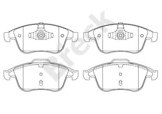 Set placute frana,frana disc RENAULT MEGANE III Cupe (DZ0/1) (2008 - 2016) Break 24709 00 701 00 piesa NOUA