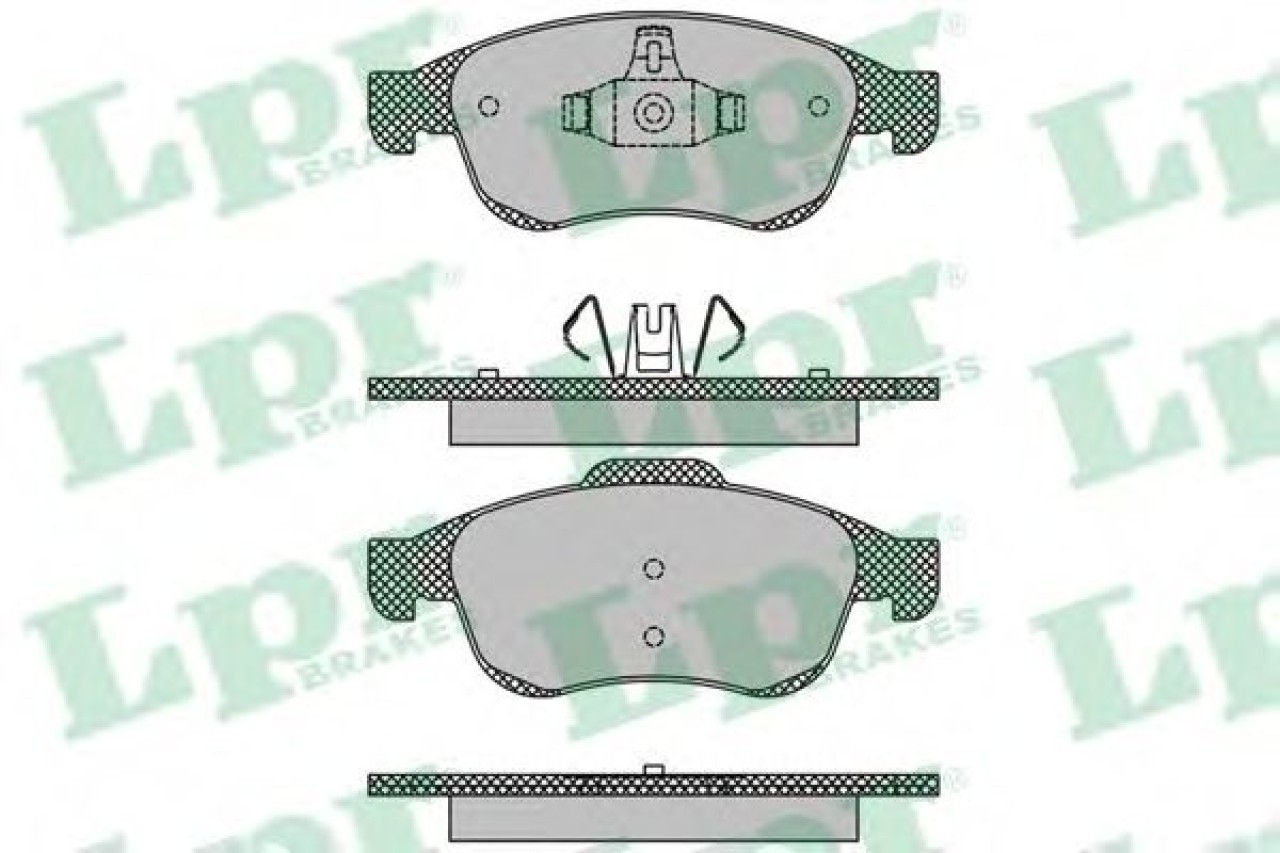 Set placute frana,frana disc RENAULT MEGANE III Cupe (DZ0/1) (2008 - 2016) LPR 05P1493 piesa NOUA