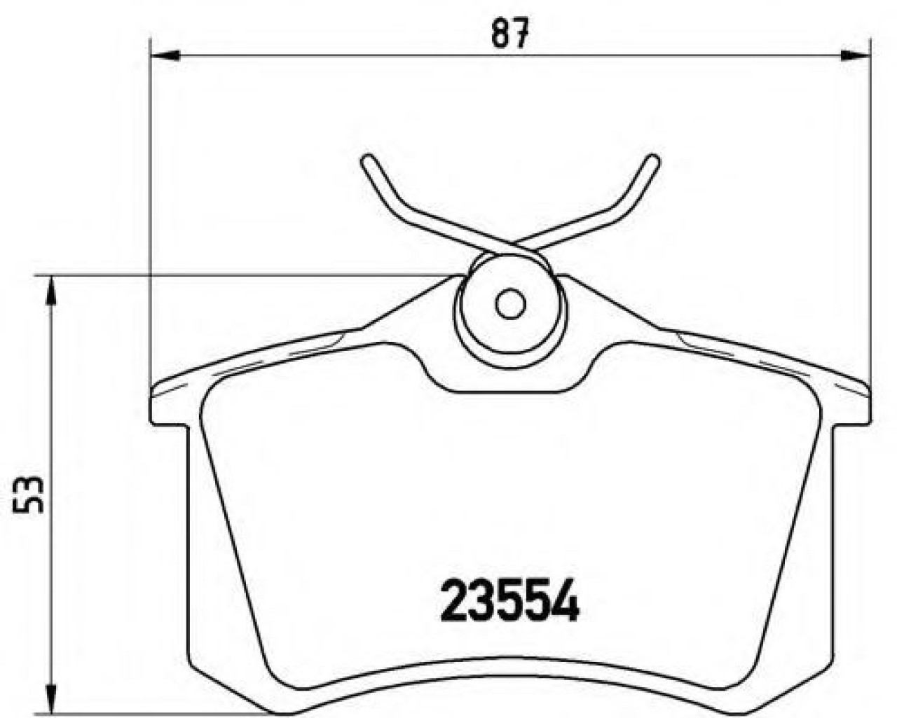Set placute frana,frana disc RENAULT MODUS / GRAND MODUS (F/JP0) (2004 - 2016) BREMBO P 68 024 piesa NOUA