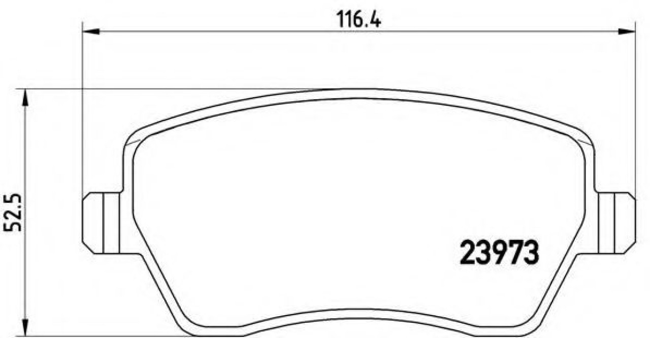 Set placute frana,frana disc RENAULT MODUS / GRAND MODUS (F/JP0) (2004 - 2016) BREMBO P 68 033 piesa NOUA