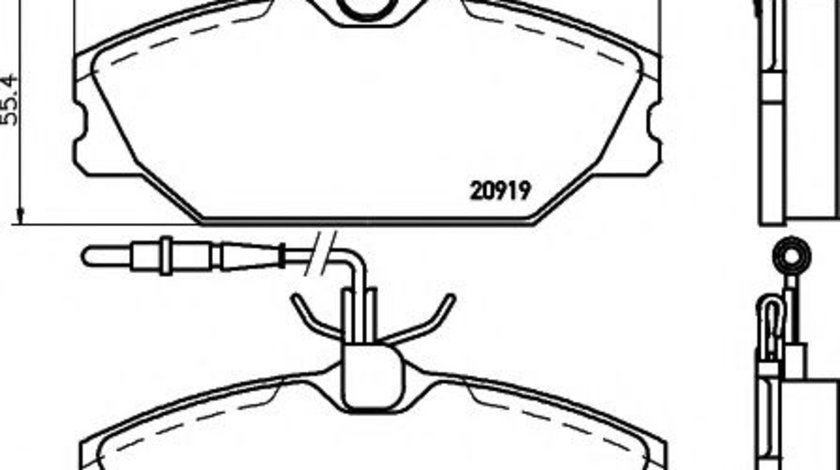 Set placute frana,frana disc RENAULT SCENIC I (JA0/1) (1999 - 2003) TEXTAR 2138802 piesa NOUA