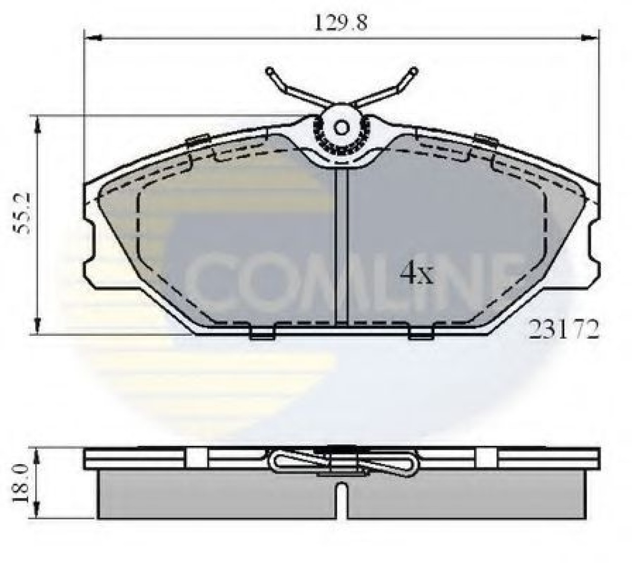 Set placute frana,frana disc RENAULT SCENIC I (JA0/1) (1999 - 2003) COMLINE CBP0526 piesa NOUA