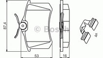 Set placute frana,frana disc RENAULT SCENIC I (JA0...