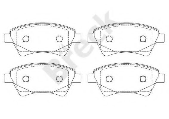 Set placute frana,frana disc RENAULT SCENIC II (JM0/1) (2003 - 2009) Break 23930 00 702 00 piesa NOUA