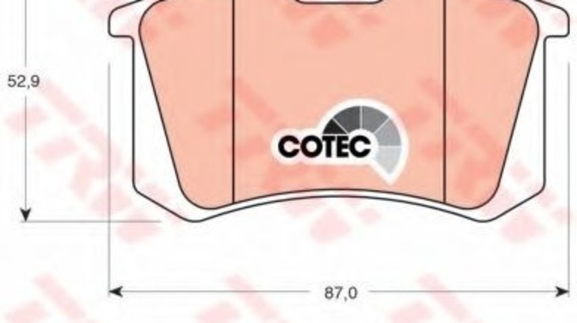 Set placute frana,frana disc RENAULT SCENIC II (JM0/1) (2003 - 2009) TRW GDB1330 produs NOU
