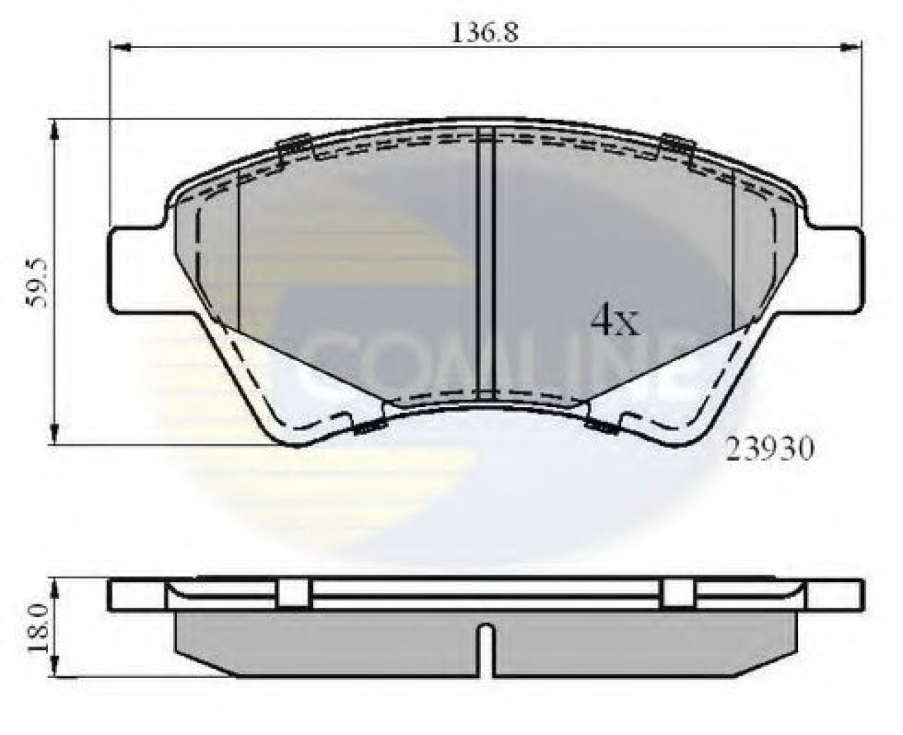 Set placute frana,frana disc RENAULT SCENIC II (JM0/1) (2003 - 2009) COMLINE CBP01160 piesa NOUA