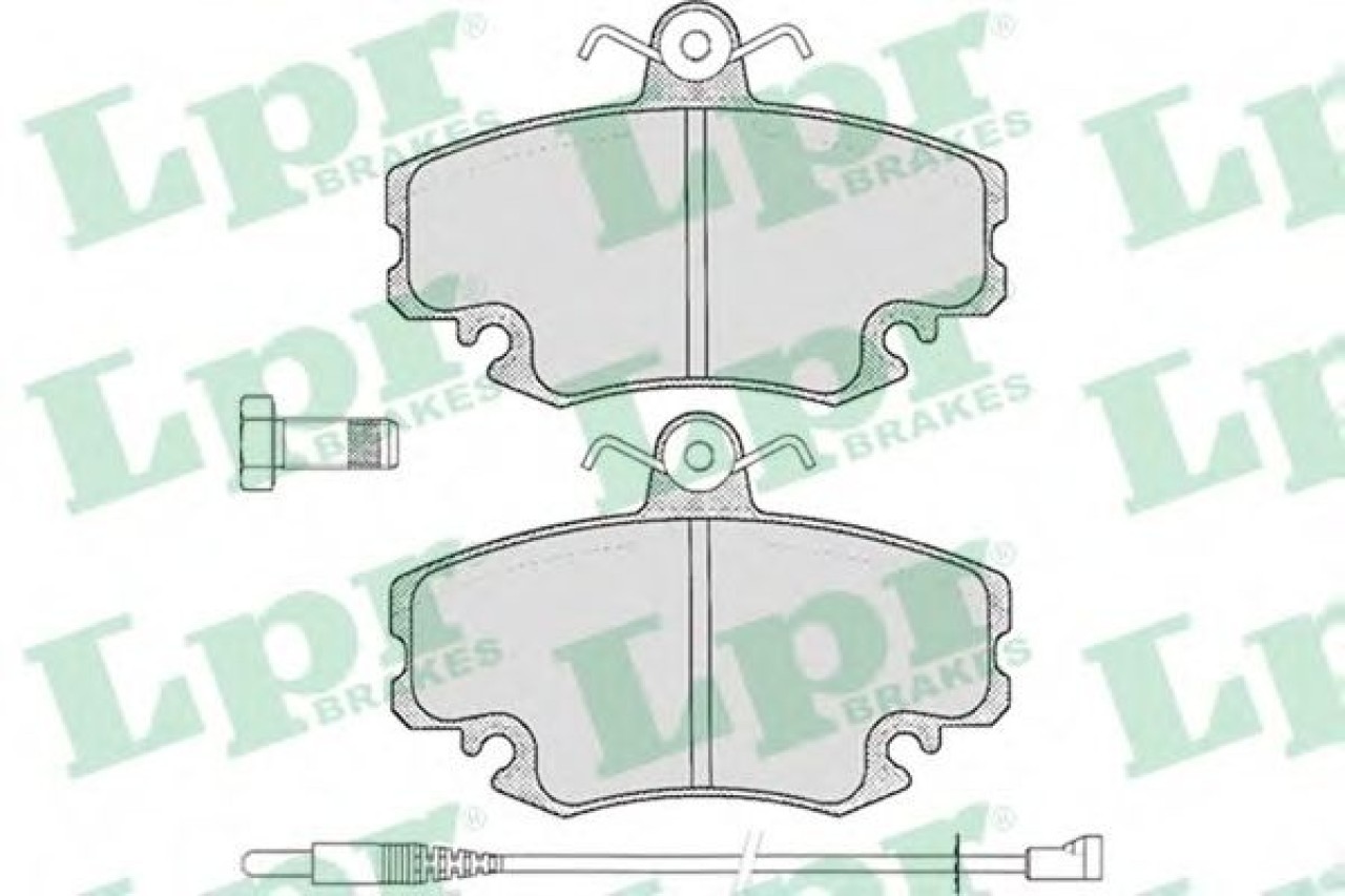 Set placute frana,frana disc RENAULT TWINGO II (CN0) (2007 - 2014) LPR 05P349 piesa NOUA