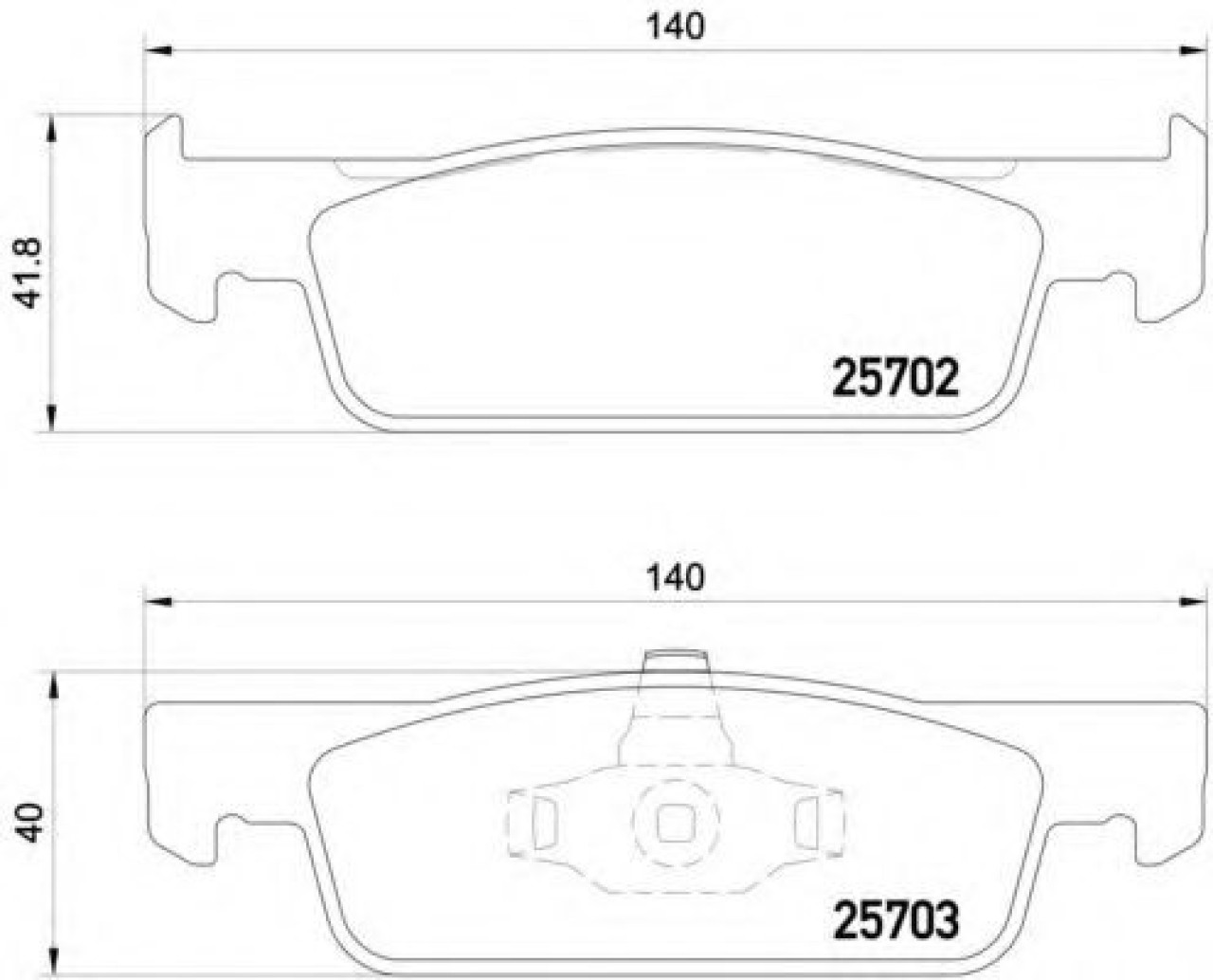 Set placute frana,frana disc RENAULT TWINGO III (2014 - 2016) BREMBO P 68 059 piesa NOUA