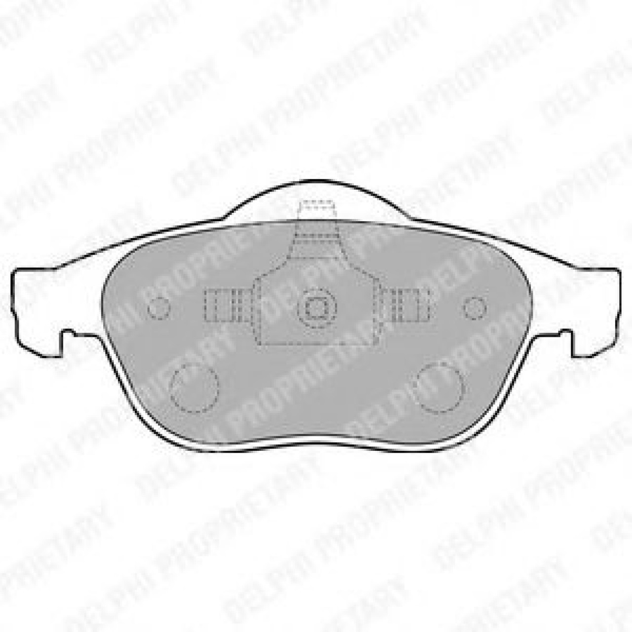 Set placute frana,frana disc RENAULT VEL SATIS (BJ0) (2002 - 2016) DELPHI LP1708 piesa NOUA