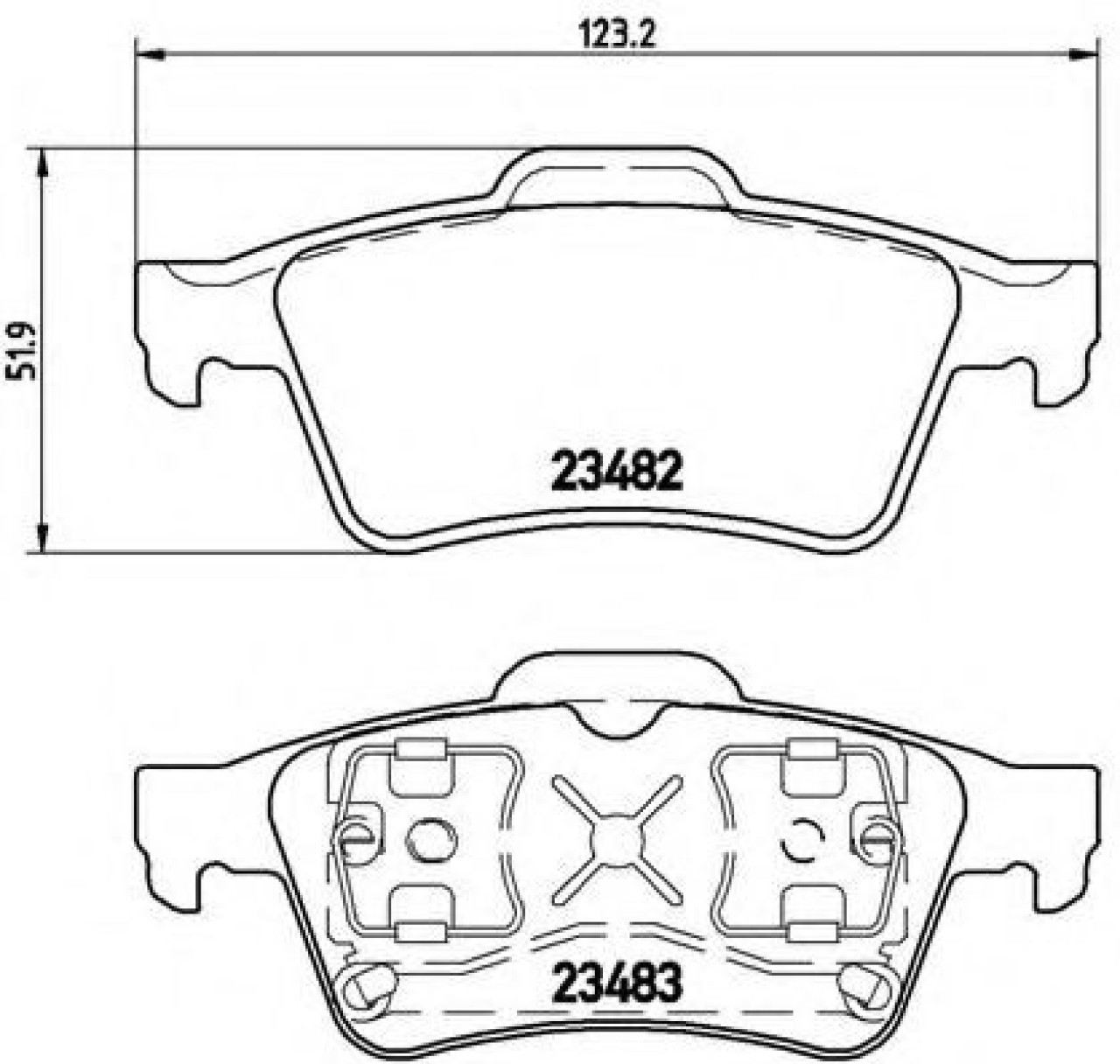Set placute frana,frana disc RENAULT VEL SATIS (BJ0) (2002 - 2016) BREMBO P 59 044 piesa NOUA