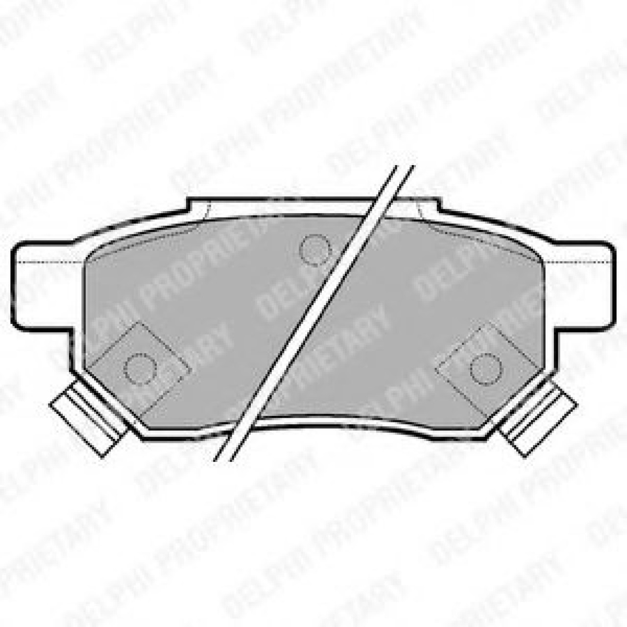 Set placute frana,frana disc ROVER 25 (RF) (1999 - 2005) DELPHI LP625 piesa NOUA