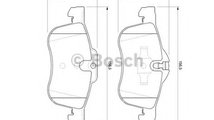 Set placute frana,frana disc ROVER 75 (RJ) (1999 - 2005) BOSCH 0 986 424 758 piesa NOUA