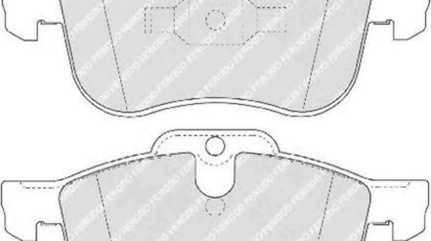 Set placute frana,frana disc ROVER 75 (RJ) (1999 - 2005) FERODO FDB1355 piesa NOUA