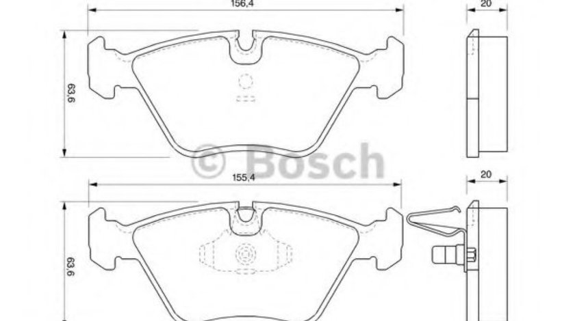 Set placute frana,frana disc ROVER 75 (RJ) (1999 - 2005) BOSCH 0 986 424 767 piesa NOUA