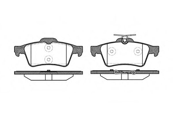 Set placute frana,frana disc SAAB 9-3 Combi (YS3F) (2005 - 2016) REMSA 0842.20 piesa NOUA