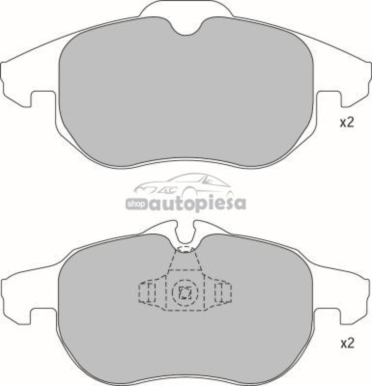 Set placute frana,frana disc SAAB 9-3 Combi (YS3F) (2005 - 2016) KRIEGER 0950006315 piesa NOUA