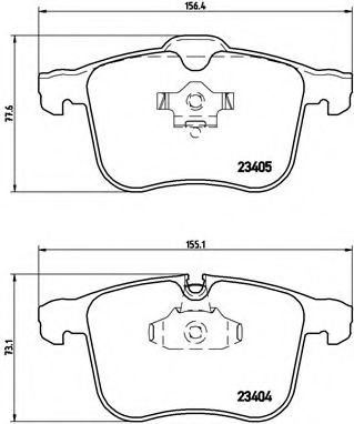 Set placute frana,frana disc SAAB 9-3 Combi (YS3F) (2005 - 2016) BREMBO P 59 049 piesa NOUA
