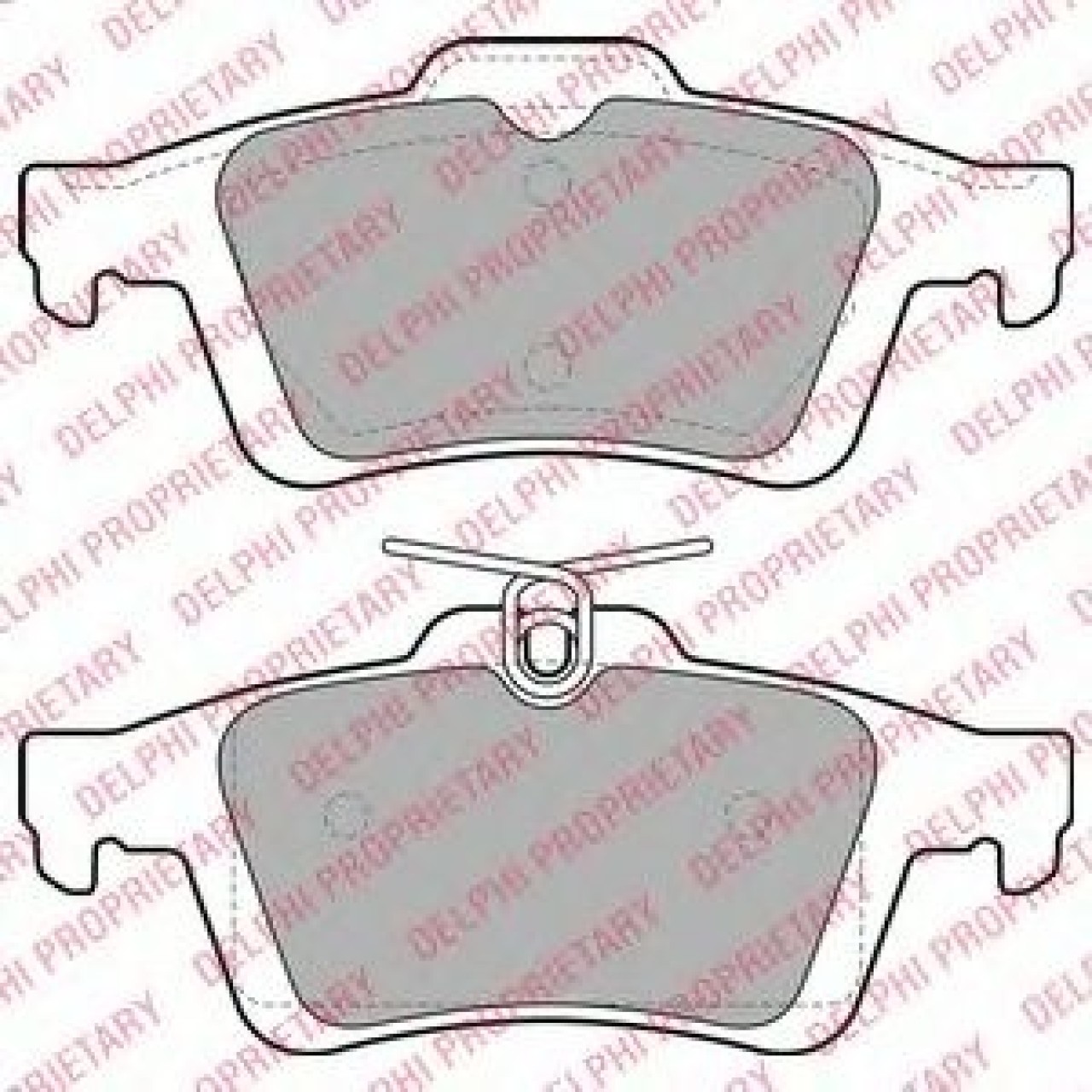 Set placute frana,frana disc SAAB 9-3 (YS3F) (2002 - 2016) DELPHI LP1958 piesa NOUA