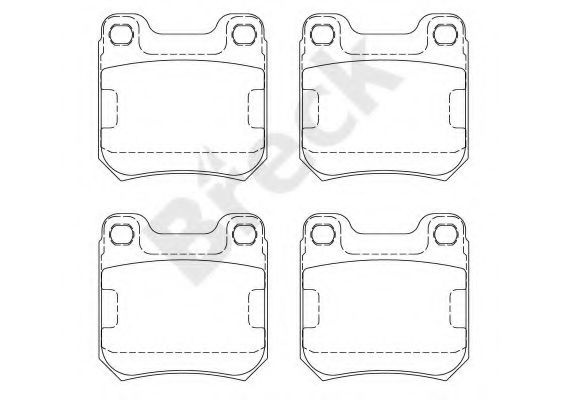 Set placute frana,frana disc SAAB 9-5 Combi (YS3E) (1998 - 2009) Break 21050 00 704 00 piesa NOUA
