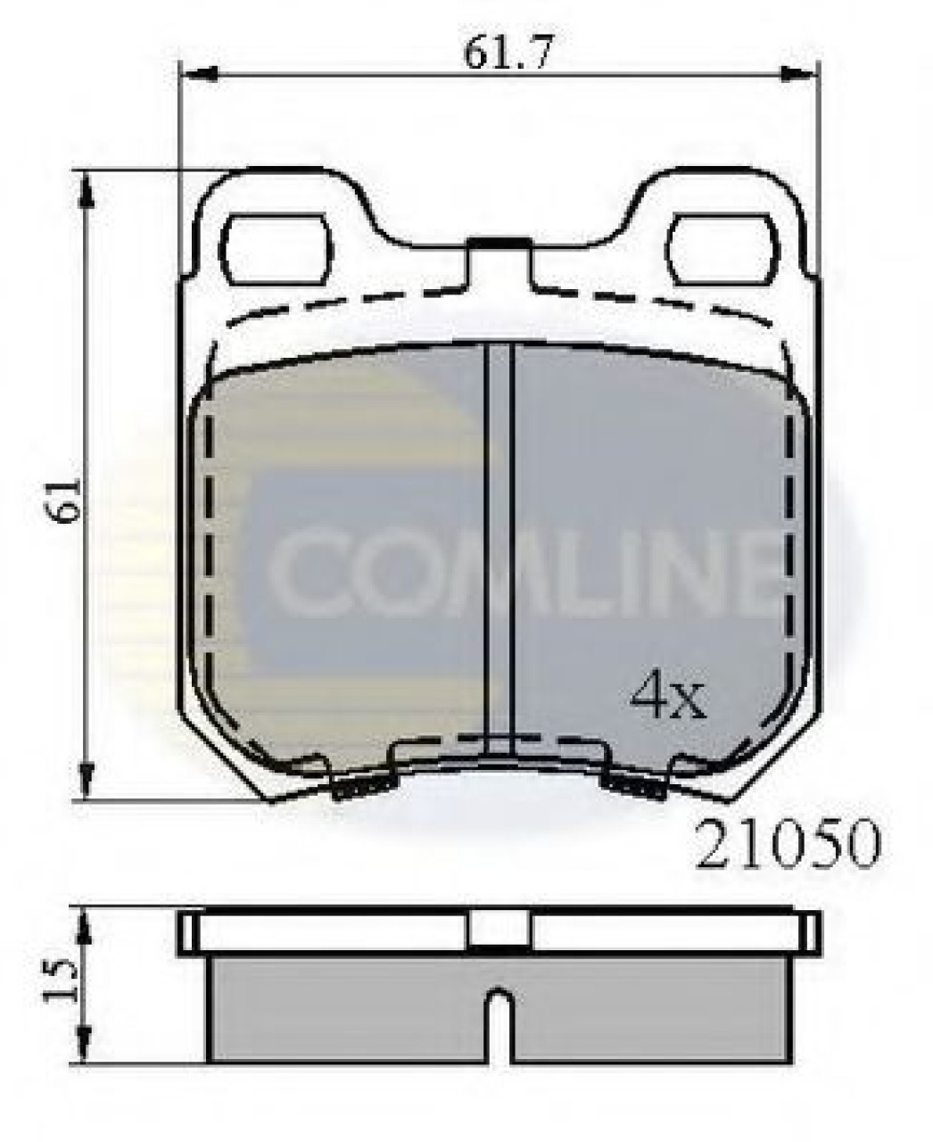 Set placute frana,frana disc SAAB 9-5 Combi (YS3E) (1998 - 2009) COMLINE CBP0741 piesa NOUA