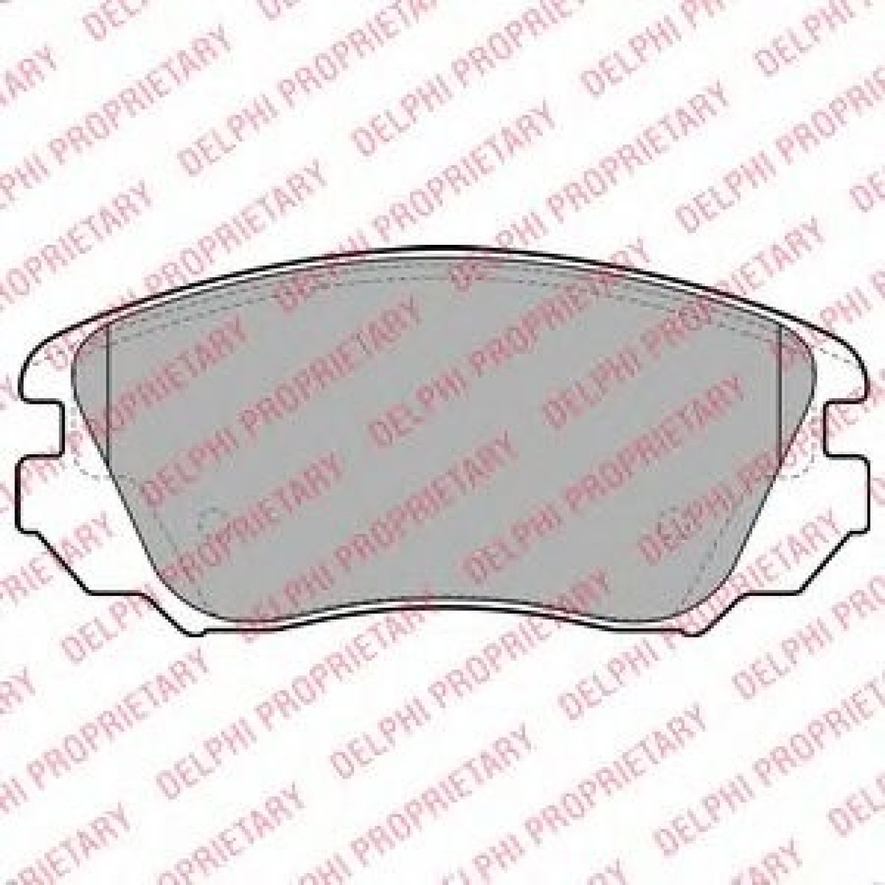 Set placute frana,frana disc SAAB 9-5 (YS3G) (2010 - 2012) DELPHI LP2080 piesa NOUA