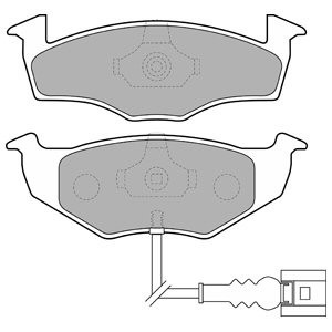 Set placute frana,frana disc SEAT ALHAMBRA (7V8, 7V9) (1996 - 2010) KRIEGER 0950006501 piesa NOUA