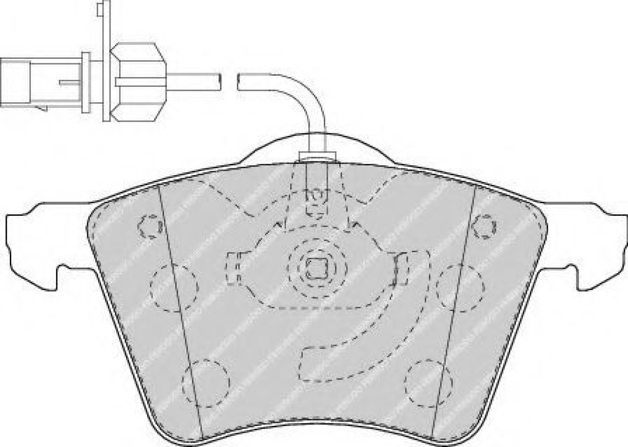 Set placute frana,frana disc SEAT ALHAMBRA (7V8, 7V9) (1996 - 2010) FERODO FDB1654 piesa NOUA