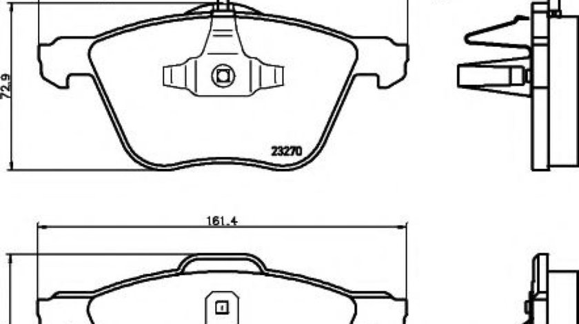 Set placute frana,frana disc SEAT ALHAMBRA (7V8, 7V9) (1996 - 2010) TEXTAR 2326903 piesa NOUA