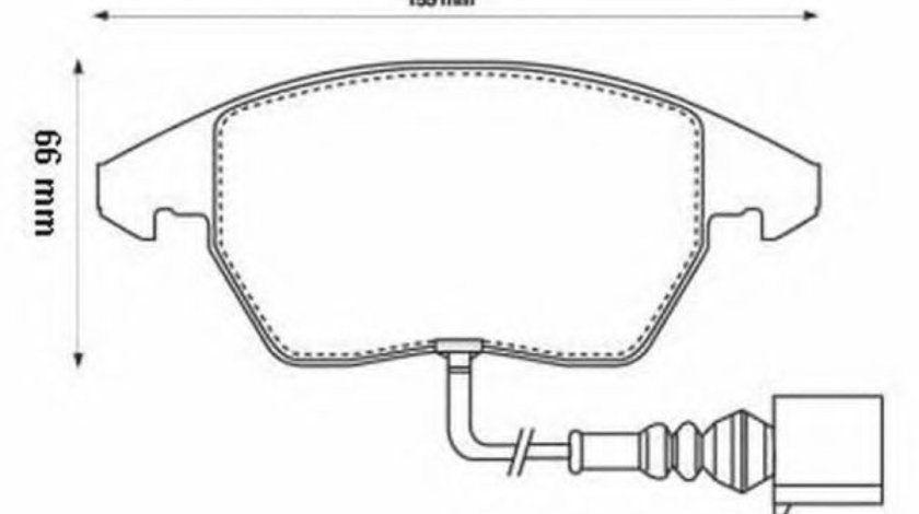 Set placute frana,frana disc SEAT ALTEA (5P1) (2004 - 2016) JURID 573128JC piesa NOUA