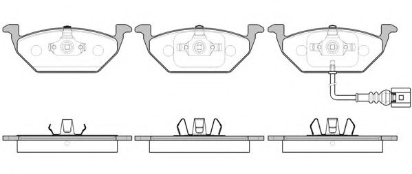 Set placute frana,frana disc SEAT ALTEA (5P1) (2004 - 2016) REMSA 0633.41 piesa NOUA