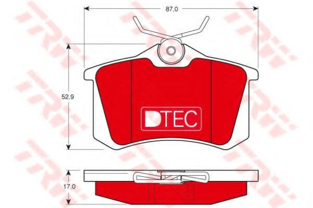Set placute frana,frana disc SEAT AROSA (6H) (1997 - 2004) TRW GDB1330DTE piesa NOUA