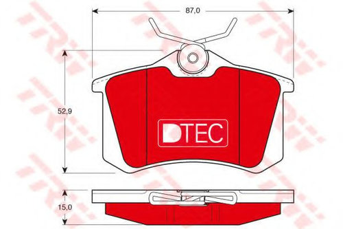 Set placute frana,frana disc SEAT CORDOBA (6K1, 6K2) (1993 - 1999) TRW GDB823DTE piesa NOUA