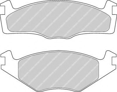 Set placute frana,frana disc SEAT CORDOBA (6K1, 6K2) (1993 - 1999) FERODO FDB392 piesa NOUA